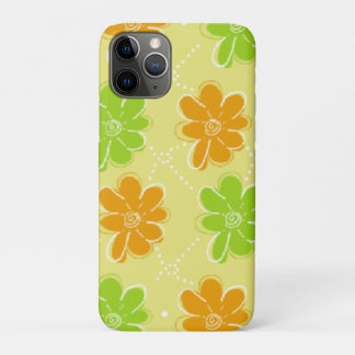 Case-Mate iPhone Case Orange et vert motif floral