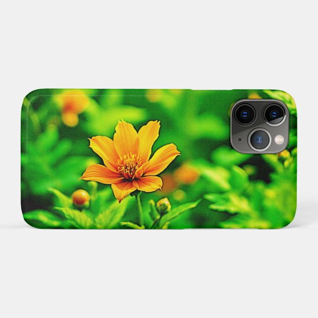 Coques Case-Mate iPhone Orange Flower Bokeh Sunny (Dos (Horizontal))