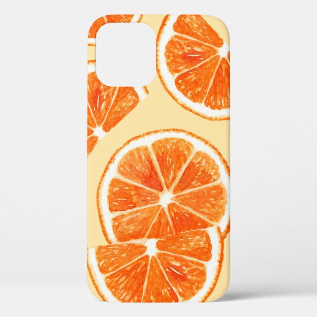 Coques Case-Mate iPhone orange motif fruits, alimentation alimentation aqu (Verso)
