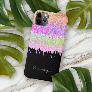 Case-Mate iPhone Case Orange Rose Menthe Lime Vert Motif Goutte Sur Fond