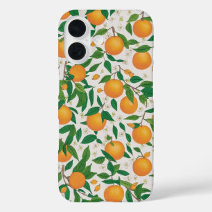 Coques iPhone 16 Oranges d'été Agrumes Fruit Motif floral