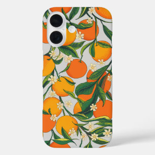 Coques iPhone 16 Oranges d'été Agrumes Fruit Motif floral