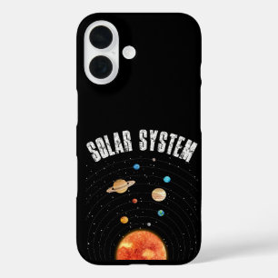 Coques iPhone 16 Orbites vintages des planètes Amateur d'astronomie