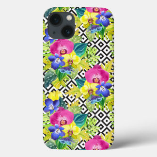 Coques Pour iPhone Orchidée Begonia Et Feuilles De Palm