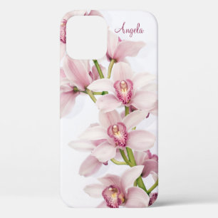 Coque iPhone 12 Orchidée rose Cymbidium Florale