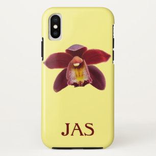 Case-Mate iPhone Case Orchidées de Maroon I Beau Floral Rouge