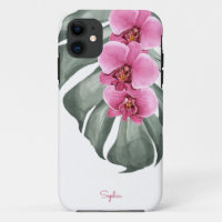 Orchidées roses chaudes Flore tropicale avec votre