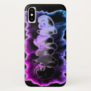 Case-Mate iPhone Case Orchidées violettes et bleues