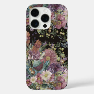 Coques iPhone 16 Pro Oreiller à lancer Fleurs sauvages australiens vint