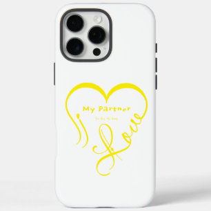 Coques iPhone 16 Pro Max Oreiller jeté J'aime mon partenaire - Vous êtes mo