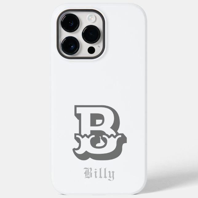 Coques Case-Mate iPhone Orgueil occidental Monogramme personnalisé (Verso)