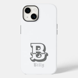 Coque Pour iPhone 14 Orgueil occidental Monogramme personnalisé
