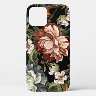 Case-Mate iPhone Case Ornat Vintages, Roses, Oiseaux.