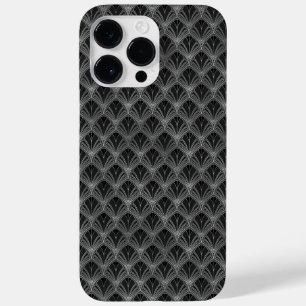 COQUE POUR POUR iPhone 14 PRO MAX ORNATE NOIR & MOTIFS ARGENT