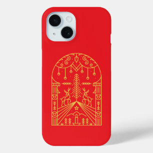 Coque Pour iPhone 15 Ornement de Noël 1