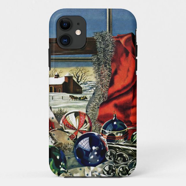 Coques Case-Mate iPhone Ornements de Noël (Dos)