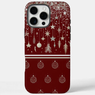 Coques iPhone 16 Pro Max Ornements de Noël Élégants