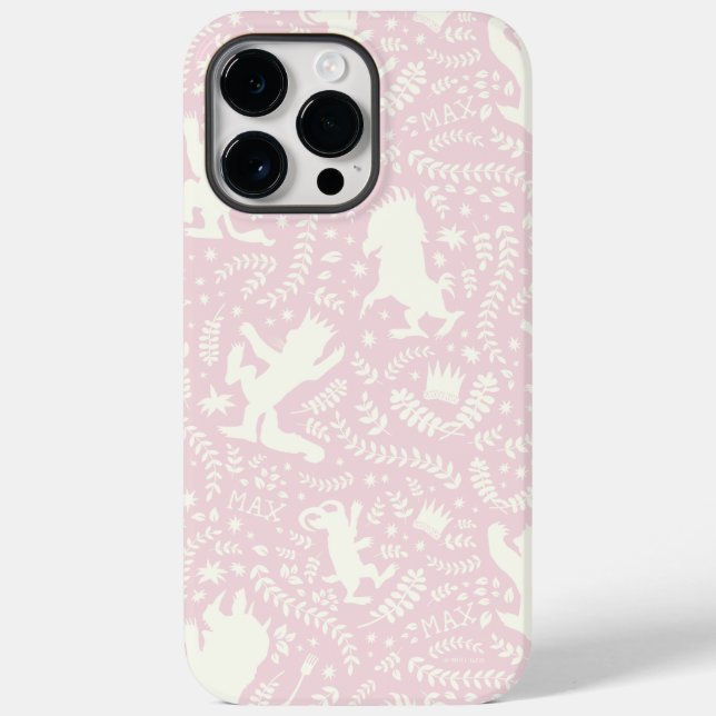 Coques Case-Mate iPhone Où les choses sauvages rose modèle floral (Verso)