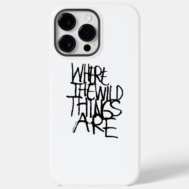 Coques Case-Mate iPhone Où sont les choses sauvages | manuscrit (Verso)