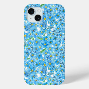 Coque iPhone 15 Mini Oublie-moi pas l'aquarelle