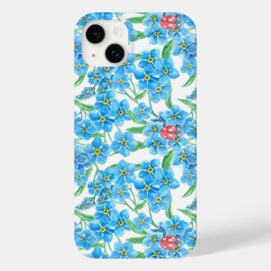 Coque Pour iPhone 14 Plus Oubliez-moi pas les fleurs et les coccinelles sams
