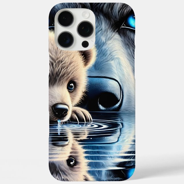 Coques Case-Mate iPhone Ours calme et silhouette d'ours mystique (Verso)