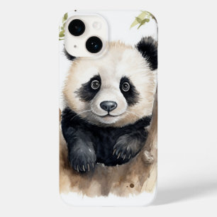 Coque Pour iPhone 14 Ours de panda aquarelle
