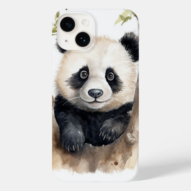 Coques Case-Mate iPhone Ours de panda aquarelle (Verso)