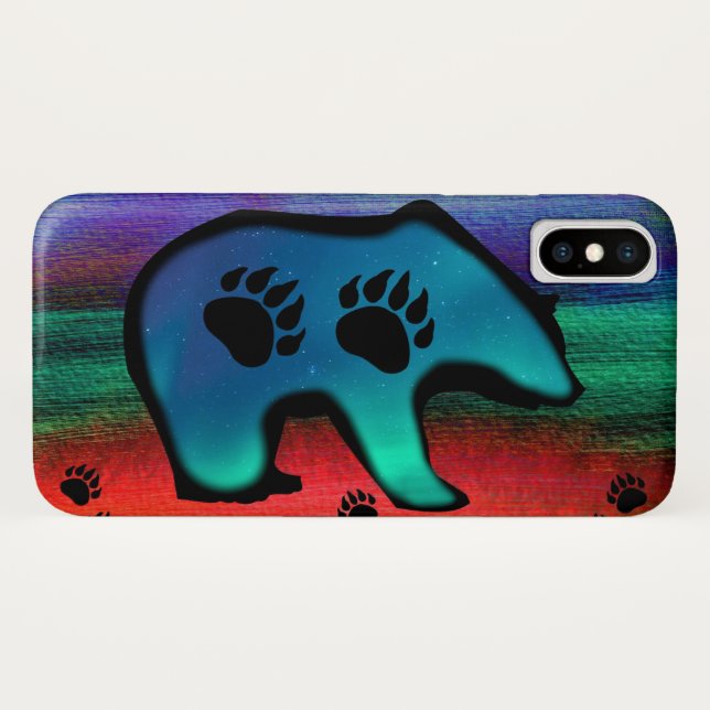 Coques Case-Mate iPhone Ours d'esprit auriculaire du Nord (Dos (Horizontal))