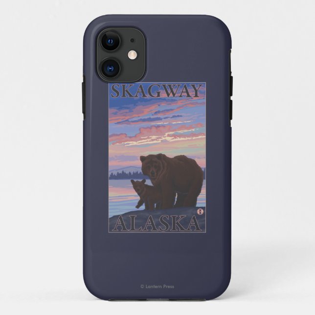 Coques Case-Mate iPhone Ours et CUB - Skagway, Alaska (Dos)