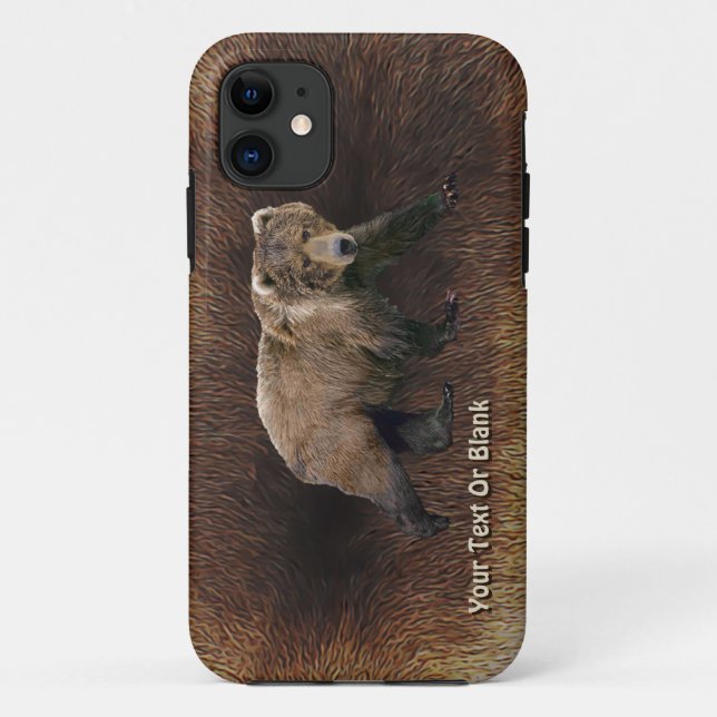 Coques Case-Mate iPhone Ours Kodiak Sur Fourrure De Caribou (Dos)