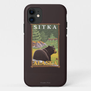 Coque Case-Mate Pour iPhone Ours noir en forêt - Sitka, Alaska