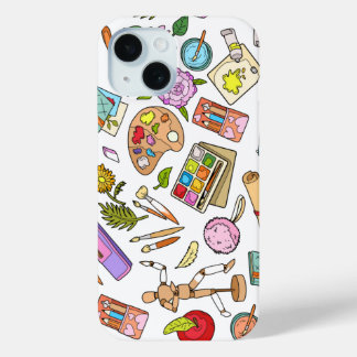 Coque Pour iPhone 15 Outils de peinture Impressions