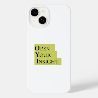 Coque Pour iPhone 14 Ouvrez votre perspicacité | Téléphone minimaliste 