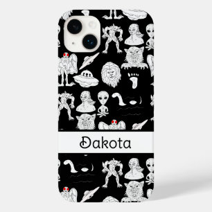 Coque Pour iPhone 14 Plus OVNI personnalisé, Alien, Bigfoot Cryptid