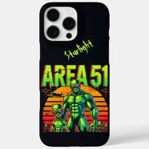 Coques iPhone 16 Pro Max OVNIs lumineux survolent la Zone 51