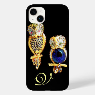 Coque Pour iPhone 14 Plus OWLS JEWEL, Or, Sapphire Bleu, Topaz Pearle Blanch