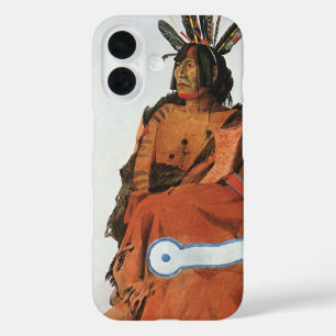 Coques iPhone 16 Pachtuwa-Chta, Arikara Warrior Portrait par Bodmer