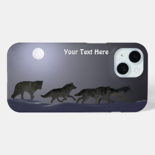 Coque Pour iPhone 15 Pack Wolf - Nuit brillante