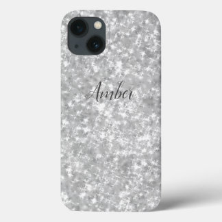 Case-Mate iPhone Case Pailleté scintillant argenté Élégant Personnalisé