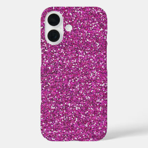 Coques iPhone 16 Paillette rose