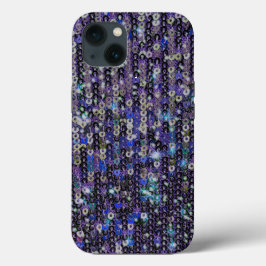 Case-Mate iPhone Case Paillettes bleu violet | motif étincelant