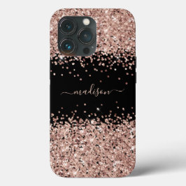 Case-Mate iPhone Case Paillettes Fille Sparkle Sweet 16 Rose Gold