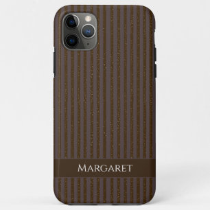 Case-Mate iPhone Case Paillettes marron   Monogramme Initial Minimal Mod