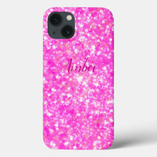 Case-Mate iPhone Case Paillettes Rose Chaud Élégant Personnalisé
