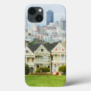 Etui iPhone Case-Mate Painted Ladies, Victorian houses and skyline