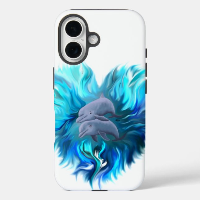 Coques Case-Mate iPhone Paire de dauphins (Verso)