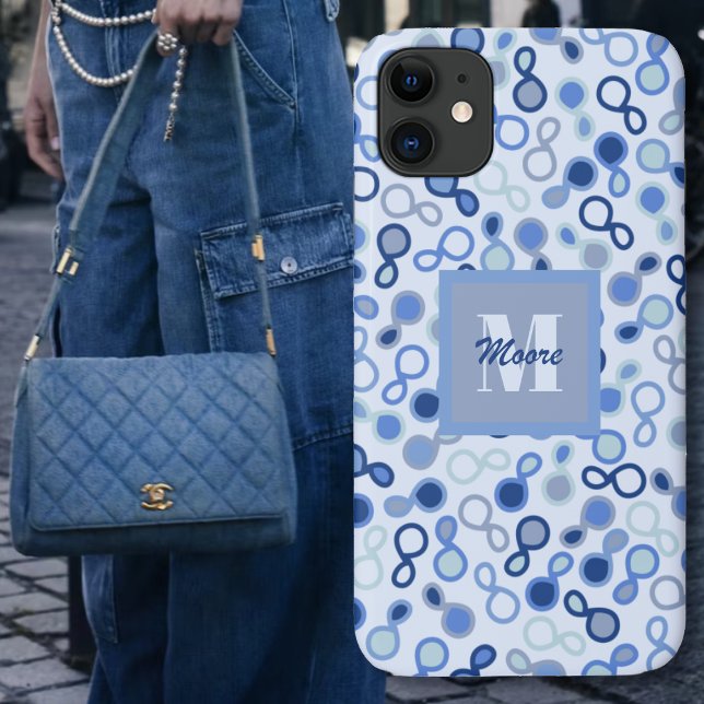 Coques Case-Mate iPhone Paisley hybride - Bleu Ombre (Hybrid Paisley – Blue Ombre Phone Case by Leapfroglisics)