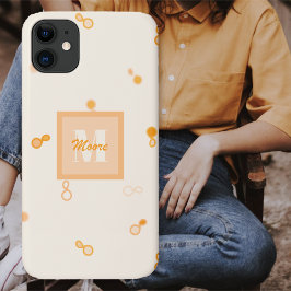 Case-Mate iPhone Case Paisley Hybride Lourdement Éparpillée - Orange Omb