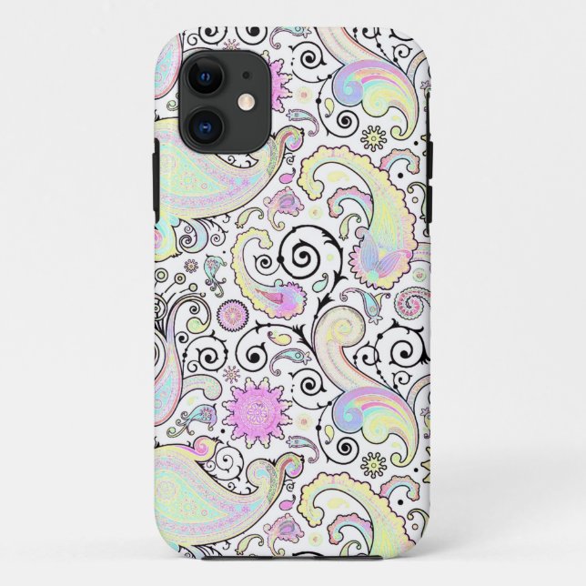 Coques Case-Mate iPhone Paisley pastel (Dos)